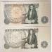 GREAT BRITAIN UK 1978 . ONE 1 POUND BANKNOTE . ERROR . MISSING ORANGE SIMULATION